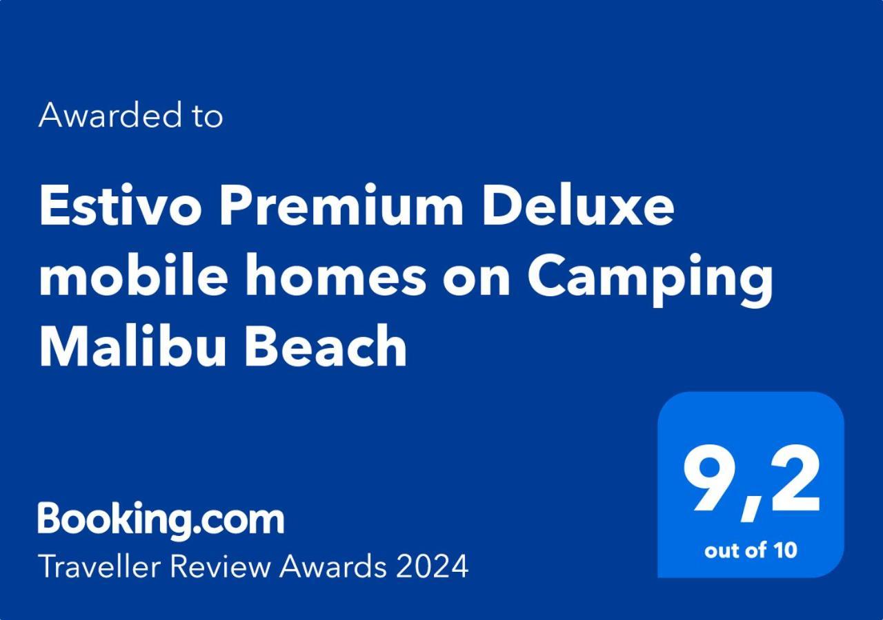 Estivo Premium Deluxe Mobile Homes On Camping Malibu Beach ليدو دي يسولو المظهر الخارجي الصورة